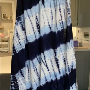 Super pretty tie dye cami with sequins and spaghetti straps